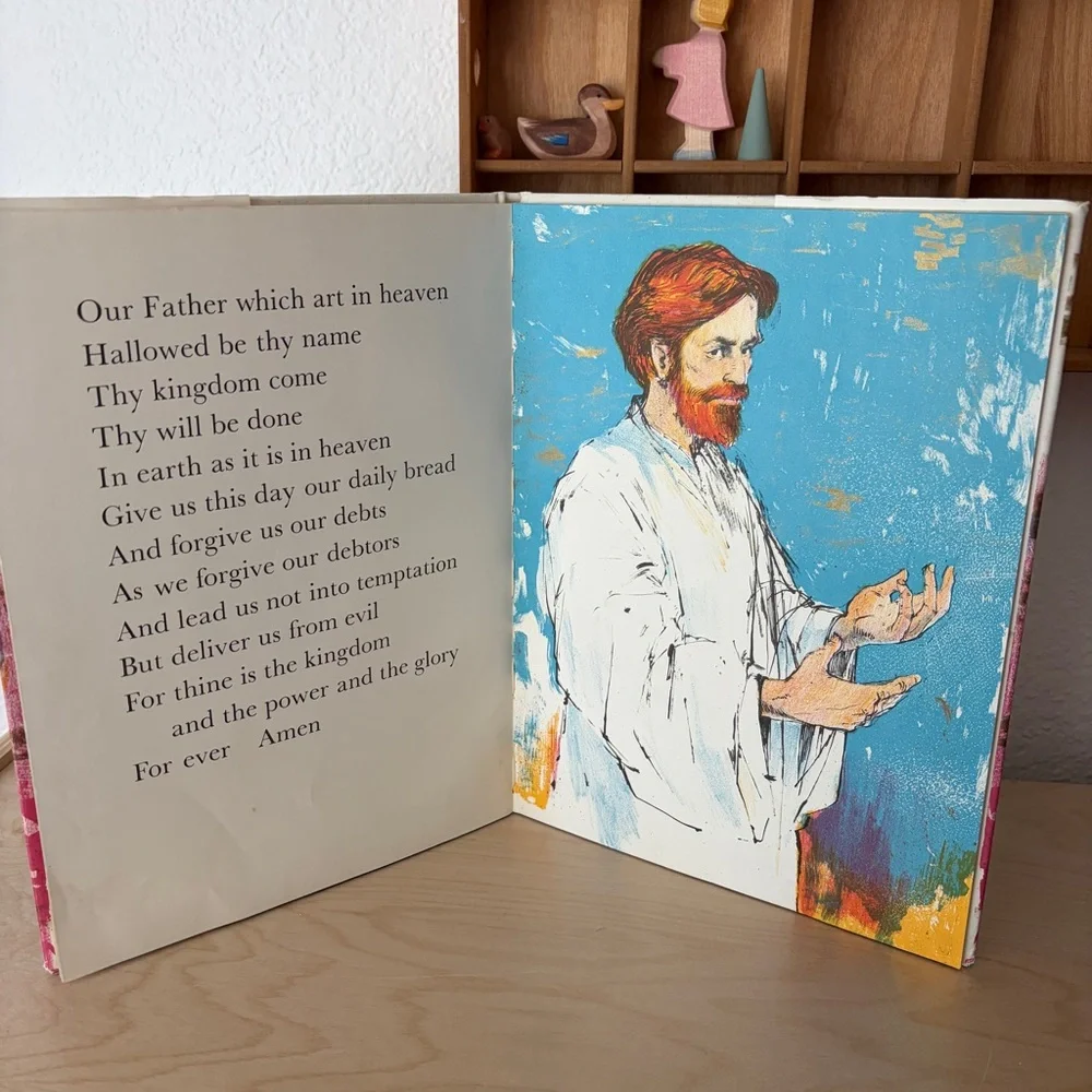 VINTAGE | The Lord’s Prayer Children’s Illustrated Hardcover Book
